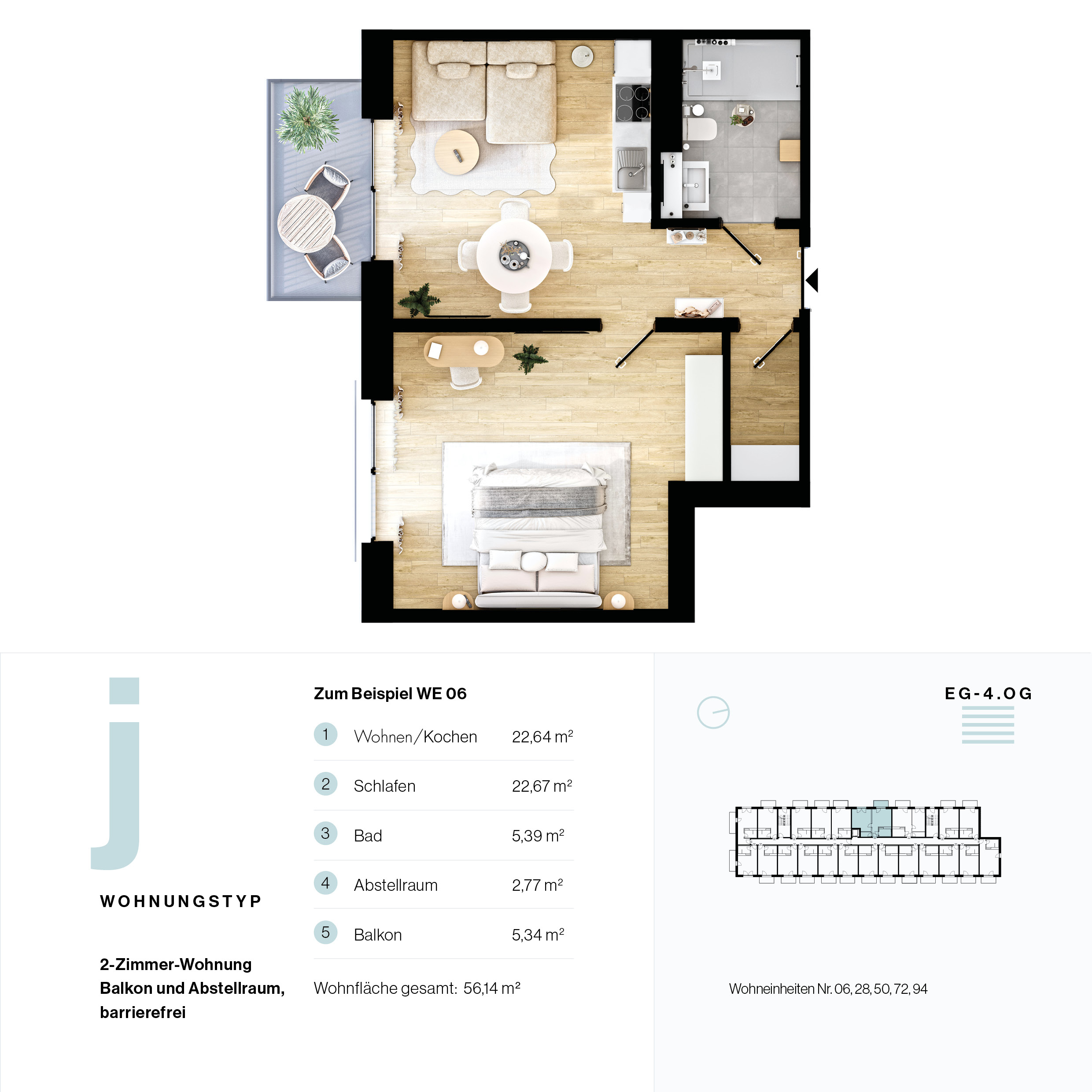 Wohnungstyp A – Platz