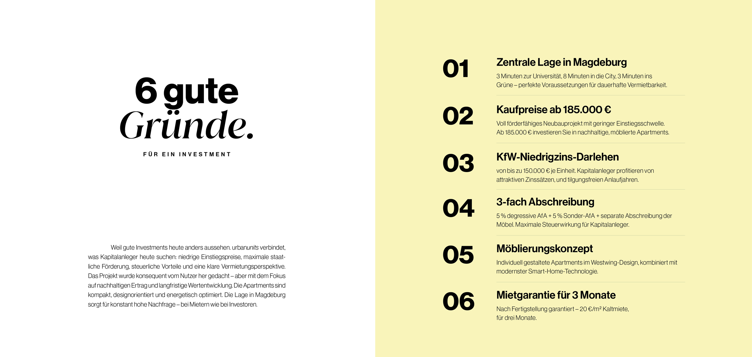 6 gute Gründe für das Investment